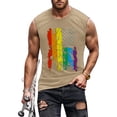 thumbnail image 3 of Petite Turtleneck Tops Men Foam Clothe Top Deep Lightweight Pullover plus Size Short Sleeve Long Sleeve Raglan Shirt Men Compression Set Layering Tee Tunic Mens Turtle Neck Top Men's Rainbow Flag, 3 of 3