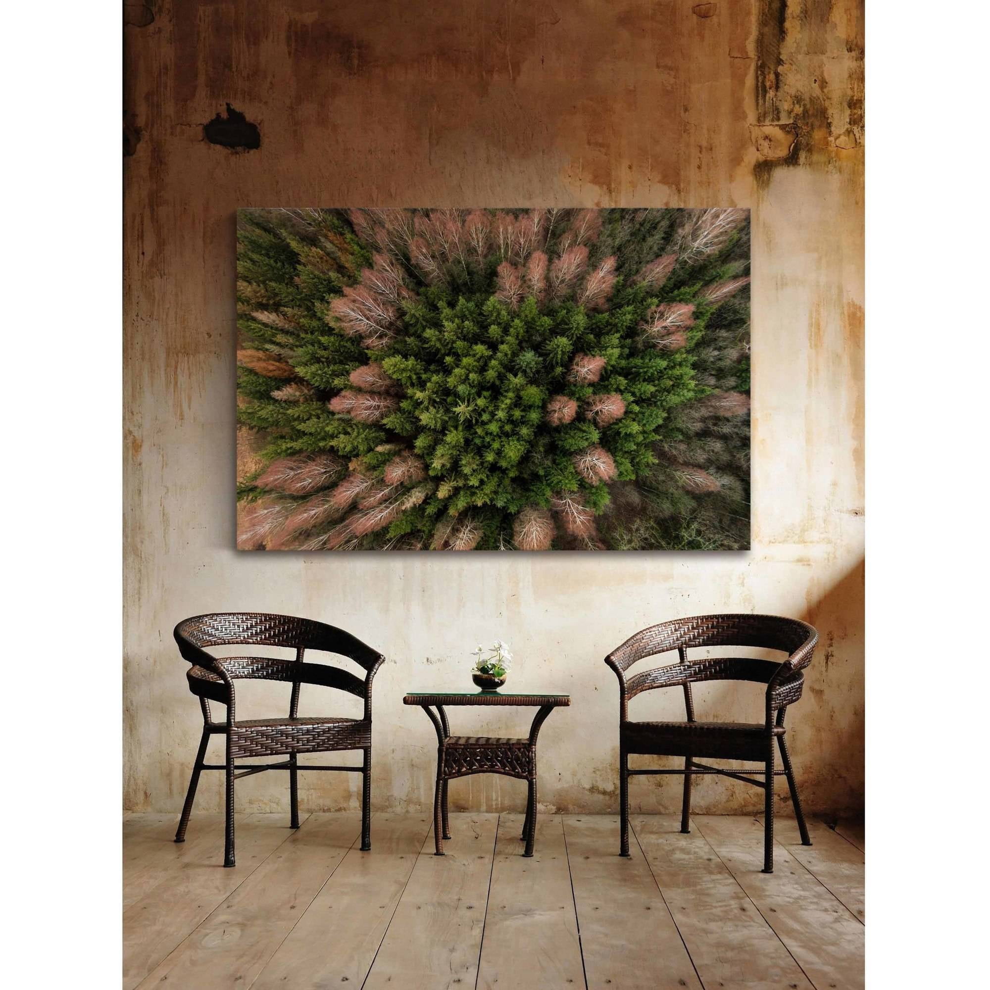 Marmont Hill "Feather Trees" by Karolis Janulis Painting Print on Wrapped Canvas