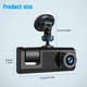 thumbnail image 3 of Sidaley ABS coche 1080P DVR Dash Cam cámara trasera Interior delantera grabadora de conducción Dashcam coche DVR vídeo del coche Cámaras de salpicadero de coche, 3 of 6