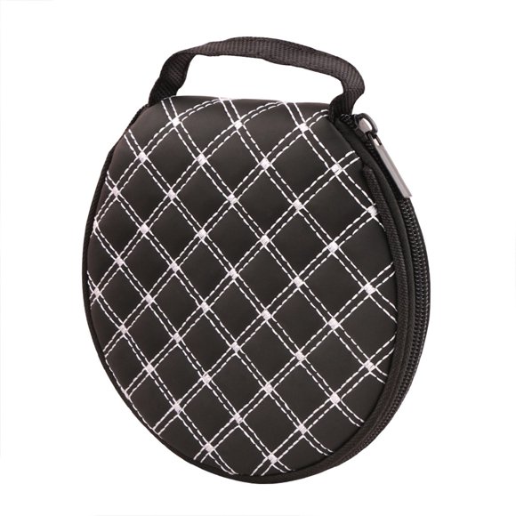BUYISI Portable Round Zippered Car/Home 20 Cd Dvd Vcd Disc Holder Wallet Storage Bag White
