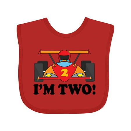 

Inktastic Race Car 2nd Birthday Boys Racing Gift Baby Boy Bib