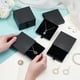 thumbnail image 3 of 10 cajas de cartón para joyas con cajones, color negro, para regalo de mujer., 3 of 9