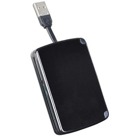 All-in-One Portable USB 2.0 Memory Card Reader with Built-In Storage for 9 Cards ADA-623A