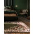 thumbnail image 5 of Unique Loom Reza Collection Area Rug - Washington (10' x 13' 1" Rectangle Green/Cream), 5 of 7