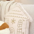 thumbnail image 4 of Luoshdecor Snow House Shape Pillow,17.7in White Plush Xmas Decorative Pillow Cushion for Home Bed Sofa Party Decoration, 4 of 7