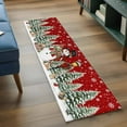 thumbnail image 3 of Runner Rugs 2x6 Ft, Red Christmas Non Slip Area Rugs for Kitchen Bedroom Entryway, Snowman Snowflake Xmas Tree Gifts Elk Winter Washable Carpet Runner Rug Floor Mats for Bedroom Home Decor, 3 of 9
