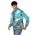 thumbnail image 4 of Lsque Geometry Dash for Mens Full-zip Hoodie, Zip-up Pullover Hooded Sweatshirt, Kangaroo Pocket Hoodie Ideal for Daily Wear, Travel, and Home-3X-Large, 4 of 8