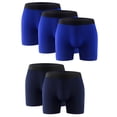 thumbnail image 2 of 5PK Performance Men's Boxer Briefs Polyester Underwear Size Small, Medium, Large, XL & XXL, 2 of 11