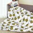 thumbnail image 6 of Sikiie Cute Little Bee Ultra-Soft Micro flannel Blanket Luxury All Seasons Warm Blanket for Bedding Sofa and Travel (4 sizes)-40"x30", 6 of 7