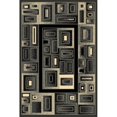 thumbnail image 1 of 6 x 9 Gallery Machine Carved Area Rug - Grey  Black &amp; Chocolate, 1 of 1