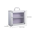 thumbnail image 2 of AMERTEER Box Medicine Storage Aid First Lockablecontainer Family Locking Containers Wall Cabinet Lock Case Bin Case Box Community, 2 of 7