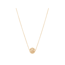 Women's Welry 1/10 cttw Diamond Ball Pendant Necklace in 10kt Yellow Gold, 17"