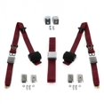 thumbnail image 1 of Chevy Impala 1965-1970 Avion 3 Points Burgandy Kit de Ceinture de Sécurité Rétractable avec Bracketry - 3 Ceintures, 1 of 1