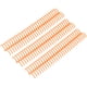 thumbnail image 4 of 10 anillas de plástico resistentes al desgaste para encuadernación de hojas sueltas, 30 agujeros, 22 mm de diámetro interior, color naranja, 4 of 14