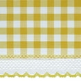 thumbnail image 2 of Traditional Elegance Buffalo Check Gathered Swag Window Curtain Pair - 72x63 - Yellow, 2 of 2