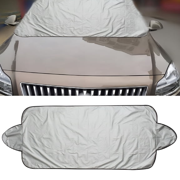 MELIVO Car Snow Protect Cover Windshield Ice Sun Frost Protector Waterproof Shield Silver One Size