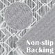 thumbnail image 4 of Alfombra Runner Jinchan Moroccan 91 x 244 cm, lavable a máquina, color gris, 4 of 6