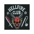 thumbnail image 5 of Stranger Things Men's Hellfire Club Red Devil Logo Adult Short Sleeve Crewneck T-Shirt, 5 of 5