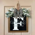thumbnail image 2 of Hovilon Last Name Wreath for Front Door,26 Letter Personalized Welcome Sign for Front Door,Year-Round Front Door Sign with Wreath and Bow,Spring Wreaths for Wall,Window,Porch Decor（F）, 2 of 3