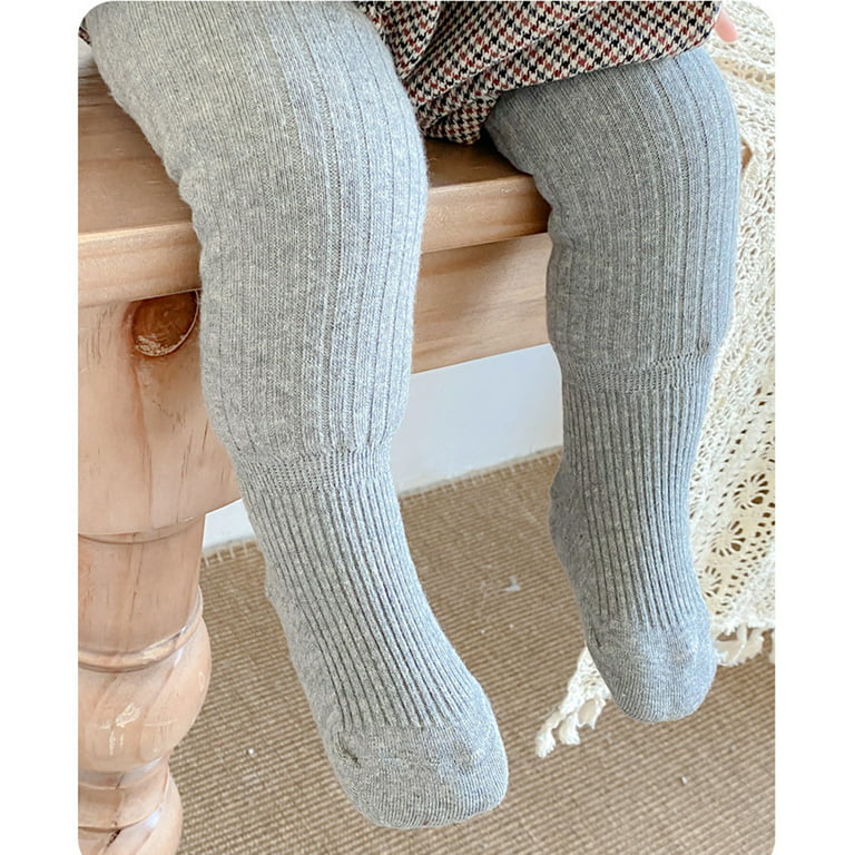 Toddler Kids Baby Girls Cotton Thick Fleece Lined Warm Full Leggings  Knitted Pantihose Stretchy Basic Full Length Pants Pantyhose for Winter  Stocking