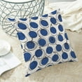 thumbnail image 4 of Fall Pillow Covers 18 x 18 Inch Set of 2 Navy Blue Polka Dots Pumpkin Decor Throw Pillows Harvest Thanksgiving Autumn Indoor Outdoor Farmhouse Decorative Linen Pillowcases for Couch Bed Sofa, 4 of 6