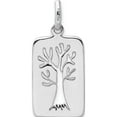 thumbnail image 3 of Sterling Silver Rhodium-Plated Polished Tree Cut-Out Charm (26.9 X 12.3) Made In India qp4902, 3 of 5