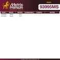 thumbnail image 3 of Metrix Premium Chassis Parts - Rear Semi-Metallic Disc Brake Pad Set D1624 Fits 2013-2015 Mazda CX-5, 2016-2018 Mazda CX-3, Made in Europe, 3 of 9