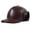 Claret, variant on Leather Hat Men's Flat Cap Sheepskin Leather Army Hats Thick Warm Earmuffs Cap Velvet Dad's Cap Winter ,Soft Feel