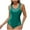Mint Green, variant on Clearance Swimsuit Coverup Women One Piece Swimsuit 2025 Crewneck Mesh Swimsuit Patchwork Bathing Suit Solid Color Dressy Swimwear