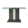 thumbnail image 2 of Acme Sofa Table With Gray Oak And Clear Glass Finish 80674, 2 of 2