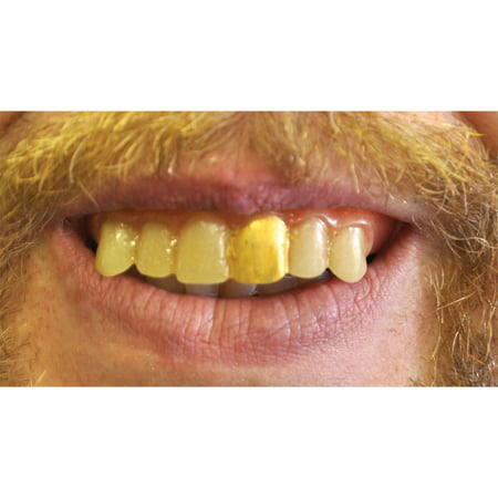 Morris Costumes Mens Teeth Glow Gold Miner