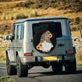 thumbnail image 4 of Daiia Sunflower Gnomes 4 Tire Covers , Travel Trailer Camper Truck SUV Motorhome Waterproof Wheel Cover, Sun Rain Snow Protector-15 inch, 4 of 8