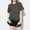 c02Gray, variant on Arnsht Womens Short Sleeve Loose Summer Versatile T Shirt Color Block Crew Neck Casual Tee Tops Athletic Workout Pullover Tops Brown M