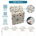 thumbnail image 6 of Burlap Table Runner 36 Inches Long,Mid Century Abstract Geometric Non-Slip Kitchen Table Runners for Dining Room Everyday Use Party Table Decorations Modern Colorful Atomic, 6 of 9