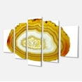 thumbnail image 2 of Yellow Agate with Geological Crystal - Large Abstract Canvas Artwork, 2 of 3
