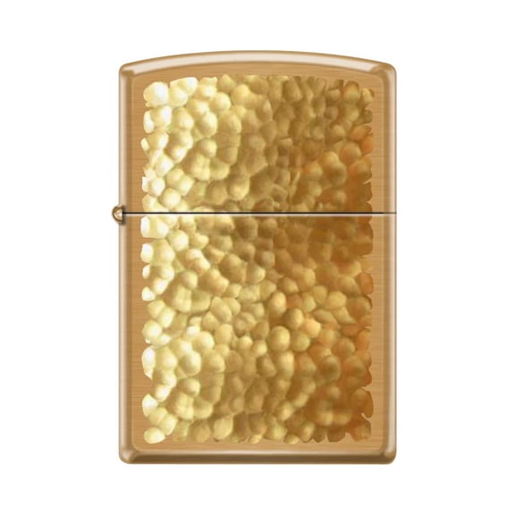 Zippo Lighter - Personalized Custom Message Engraved on Backside for Special Designs Windproof Lighter (Hammered Print Z5510)
