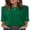 Green, variant on WIHOLL Womens Tunic Tops 3/4 Length Sleeve Blouses for Spring Summer Business Casual Side Slit Crewneck Outfits