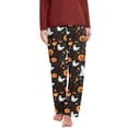 thumbnail image 5 of Leesechin Halloween Pajamas Pants for Women Men Cartoon Lounge Pj Print Pants Causal Sleep, 5 of 6