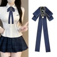 thumbnail image 4 of Aufmer Solid Color Long Ribbon Neck Bow Flexible Adjustable Structure Soft Elegant Vision For Female Daily Life Office Festival Outfit Decoration, 4 of 5