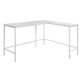 thumbnail image 1 of OSP Home Furnishings Contempo L-Shaped Desk, White, 1 of 5