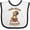 White and Black, variant on Inktastic Nuts About Daddy Boys or Girls Baby Bib