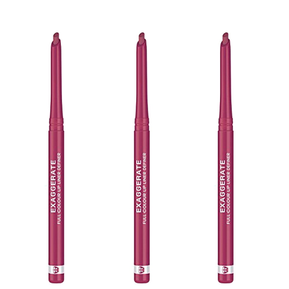 (3 Pack) Rimmel Exaggerate Lip Liner, Enchantment 070