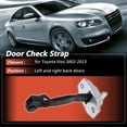 thumbnail image 3 of Unique Bargains No.686300D020 Soporte de verificación de puerta trasera izquierda y derecha para Toyota Vios 2002-2013, limitador de bisagra de puerta, 1 pieza, 3 of 6