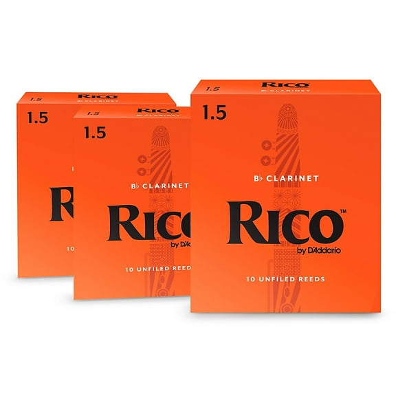 Rico Bb Clarinet Reeds, Box of 10, 3-Box Special 2.5