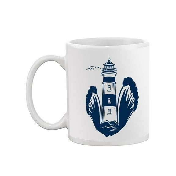 Lighthouse With Waves Mug - SPIdeals Designs,