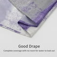 thumbnail image 5 of Purple Shower Curtain Set, Abstract Rustic Shower Curtain, Lavender Fabric Shower Curtain for Vintage Bathroom Decor, Lilac Paint Brush Bathtub Decor, 72 x 72, 5 of 6