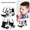 thumbnail image 3 of BESTYASH 2Pcs White Alloy Golf Cart Model with High Realism for Desktop and Scene Building, 3 of 8