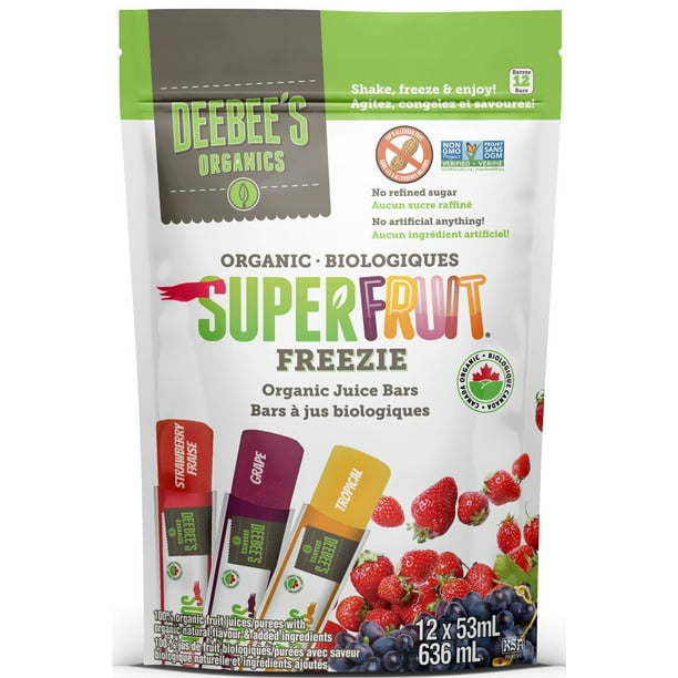 Gelée de superfruits biologiques Deebee 12 x 53 ml = 636 ml