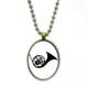 thumbnail image 1 of Cuerno clasico hermosa musica loca Collar Colgante de cadena vintage Colección de joyas colgantes Unbranded M, 1 of 3
