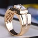 thumbnail image 5 of Anillo de los hombres de oro de imitación chapado de alta Moissanite anillo de bodas Anillos, 5 of 8